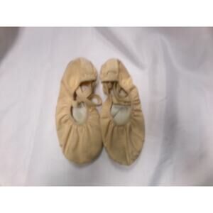 Dance Ballet Shoes Generic Women 4 Canvas Split Sole Double Strap
